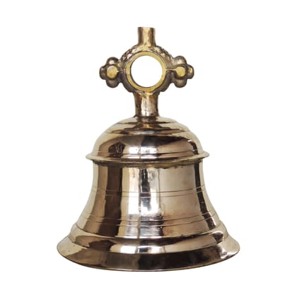 Brass Temple Hanging Ghanta, Hanging Bell, Ghanta 11 KG - Traditional Brass Temple Bell for Worship (ZMAS493 Q)