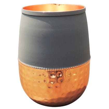 Copper Damru Glass Grey | Modern Tableware, Height : 3.5 Inch (BCMAS183 C) Copper Damru Glass Grey | Modern Tableware, Height : 3.5 Inch (BCMAS183 C)