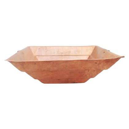 Copper Hawan Kund | Premium Yagya Kund for Religious Rituals, Length : 14 Inch (ZMAS294 M)