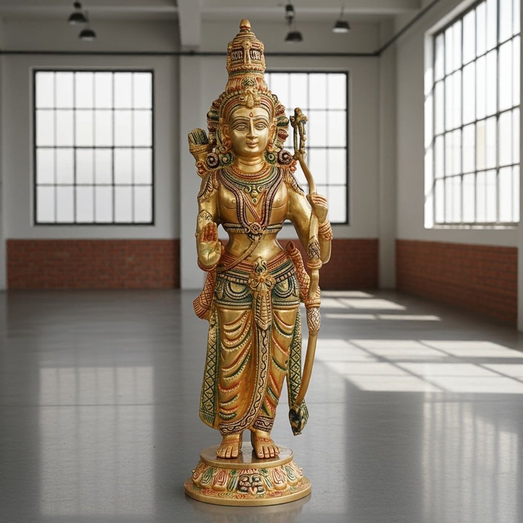 Brass Showpiece Ram Ji Statue Idol (BSMAS1424 R)