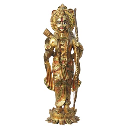 Brass Showpiece Ram Ji Statue Idol (BSMAS1419 R)