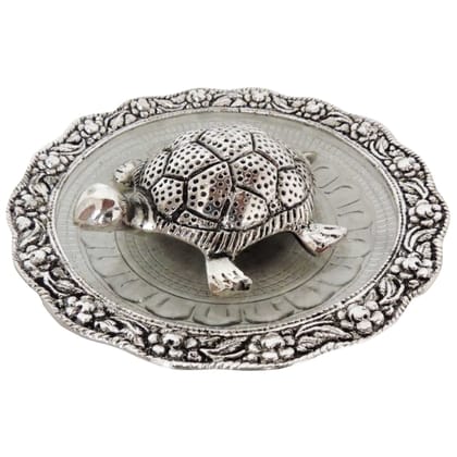 Aluminium Showpiece Tortoise StatueWith Glass Plate (ASMAS154 S) Aluminium Showpiece Tortoise StatueWith Glass Plate (ASMAS154 S)
