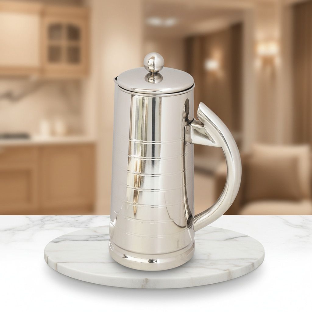 Stainless Steel Water Jug 1.6 Liter Mirror Finish Serving Pitcher (SMAS041 A)