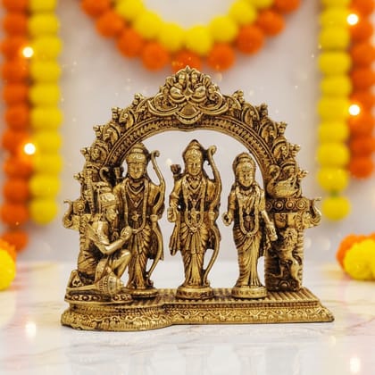 Brass Ram Darbar Idol | Temple Decorative Statue, Height : 4 Inch (BSMAS1910 C)