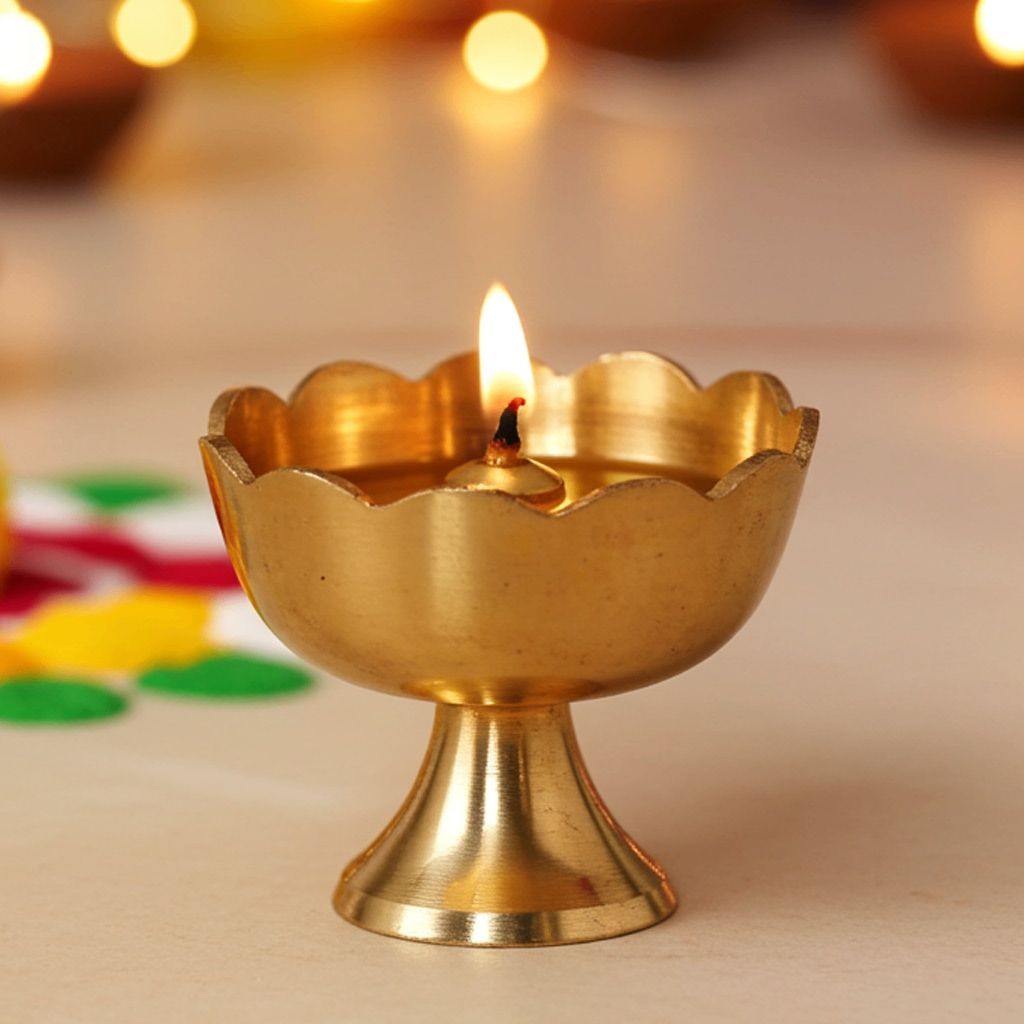 Brass Kamal Deepak No. 2 (FMAS635 C)