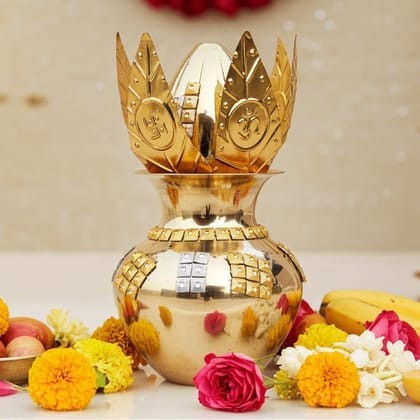 Brass Kalash, 650 ML (ZMAS496 D)