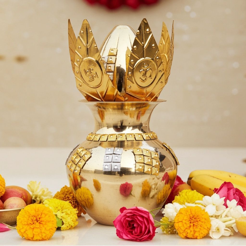 Brass Kalash, 650 ML (ZMAS496 D)