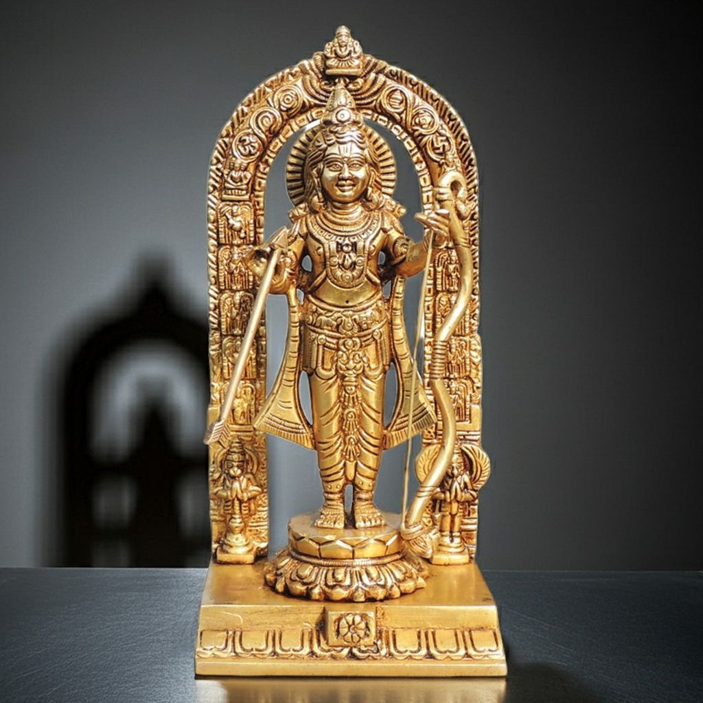 Brass Showpiece Ramlala God Idol Statue (BSMAS1717 H)