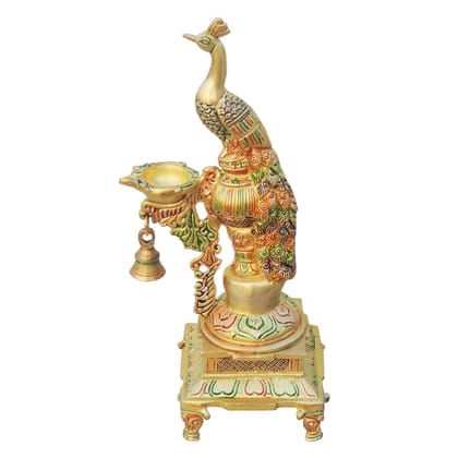 Brass Fancy Peacock Deepak (BSMAS1255 C)