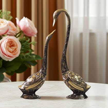 Brass Duck Pair Statue with Color Finish for Luxury Home Decor, Height : 14.5 Inch (ANMAS186 C) Brass Duck Pair Statue with Color Finish for Luxury Home Decor, Height : 14.5 Inch (ANMAS186 C)
