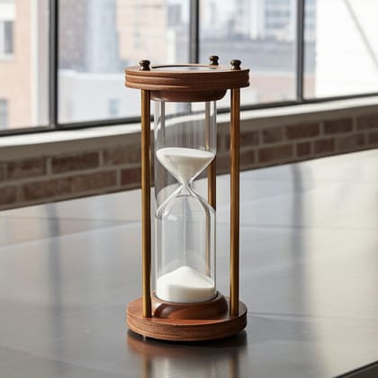 Brass Showpiece Sand Timer (ZMAS448 A)