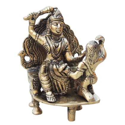 Brass Baglamukhi Devi Statue, Height : 5 Inch (BSMAS967 A)