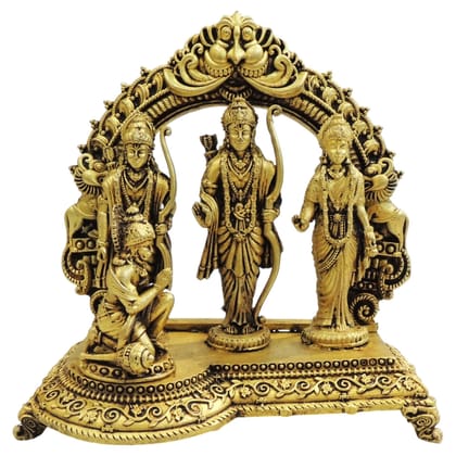 Brass Ram Darbar Showpiece | Religious Home Decor Idol, Height : 6 Inch (BSMAS1728 H)