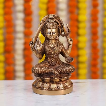 Handcrafted Brass Santoshi Maa Statue for Puja, Vastu & Home Décor, Height : 8.5 Inch (BSMAS923 A)