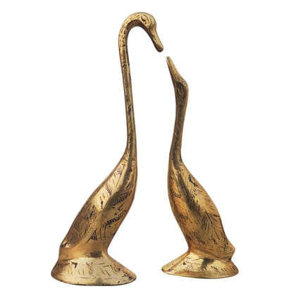 Premium Brass Duck Pair Home Decorative Showpiece Statue, Height : 7.6 Inch (ANMAS165 A) Premium Brass Duck Pair Home Decorative Showpiece Statue, Height : 7.6 Inch (ANMAS165 A)