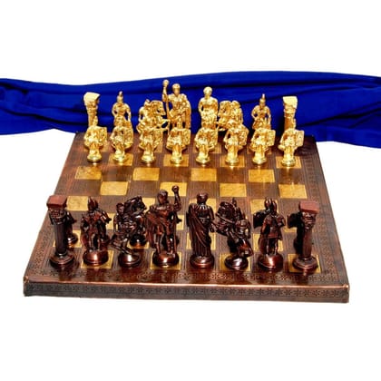 Brass Chess Traditional Set | Handmade Gift, Height : 4 Inch (BSMAS363 H)