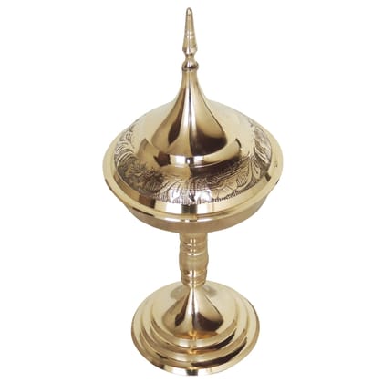 Brass Hurahi Hori No.3 | Classic Brass Ritual Bowl, Height : 10.6 Inch (ZMAS507 C)