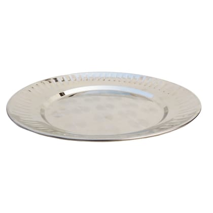 Stainless Steel Dinner Plate Lining Full Size Plate (SMAS081 C)