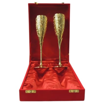Brass Glass Set | Traditional Festival Gift, Height : 9.5 Inch (BMAS306 B) Brass Glass Set | Traditional Festival Gift, Height : 9.5 Inch (BMAS306 B)