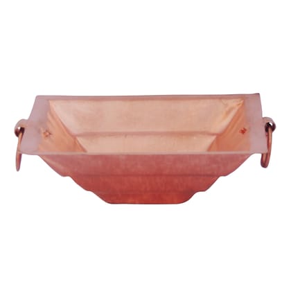 Handcrafted Copper Hawan Kund for Havan & Yagya | Temple Use, Length : 7.6 Inch (ZMAS294 E)