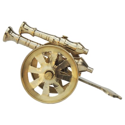Brass Small Toop Cannon No.5 | Vintage War Decor Miniature, Height : 2.6 Inch (ZMAS172 C)