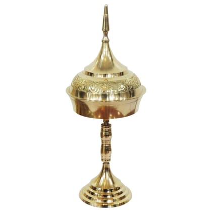 Brass Hurahi Hori No.3.5 | Traditional Brass Bowl For Puja & Kitchen, Height : 11 Inch (ZMAS331 D)