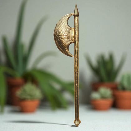 Brass Bhagwan Parshuram Farsa, Height : 44 Inch (ZMAS621 I)