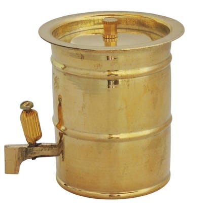 Brass Water Tank Drum Miniature Toy | Vintage Kids Playing Collectible, Height : 2.5 Inch (ZMAS242 A)