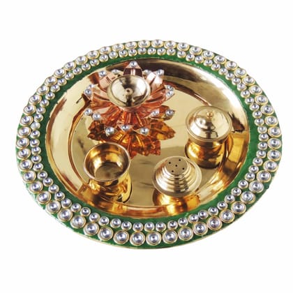 Brass Pooja Thali Beads (ZMAS538 A)