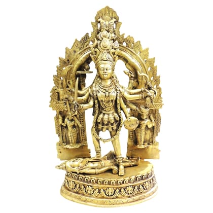 Large Brass Kali Maa Idol Statue for Temple & Home Decor, Height : 23 Inch (BSMAS1941 D)