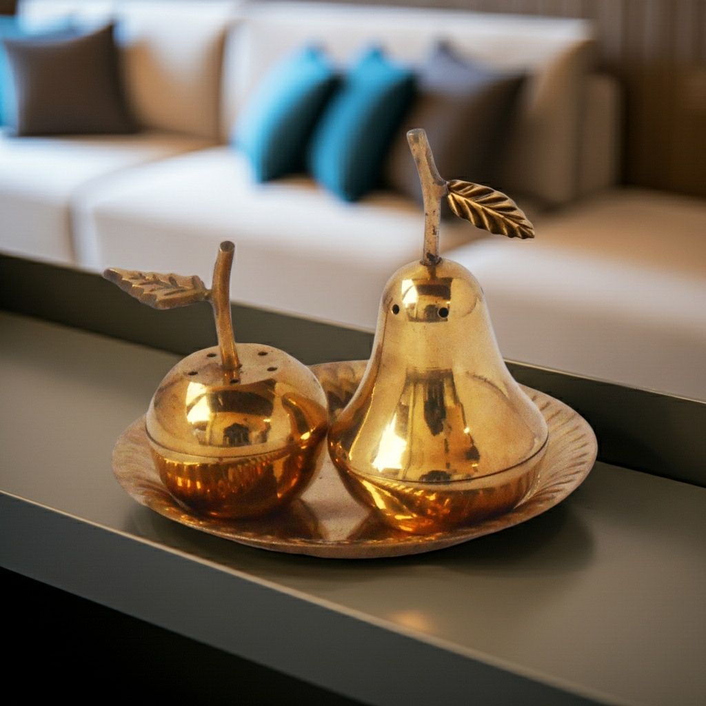 Brass Namak Dani And Mirch Dani Salt And Pepper Holder (ZMAS350)