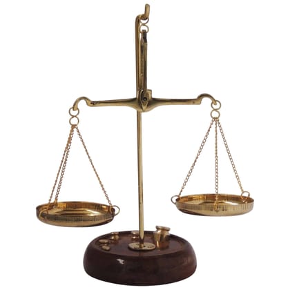 Brass Taarzu 20Gm Weighing Scale | Handmade Jewelry Weight Machine, Height : 7 Inch (ZMAS303 C)