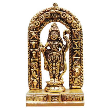 Brass Ram Lala Idol – Ayodhya Shri Ram Mandir Inspired Brass God Statue, Height : 4.2 Inch (BSMAS1741 A)