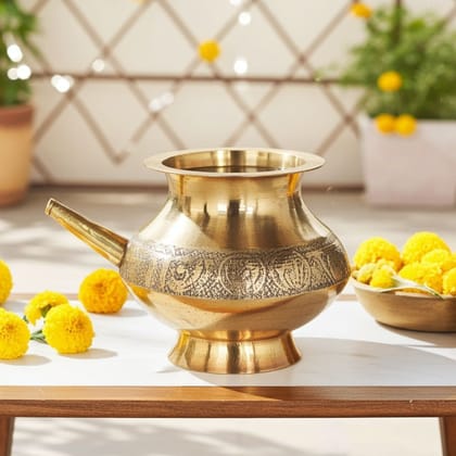 Brass Karwa Lota, Capacity : 350 ML (ZMAS310 D) Brass Karwa Lota, Capacity : 350 ML (ZMAS310 D)