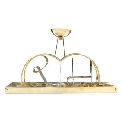 Brass Ram Deepak Diya � Lord Ram Brass Oil Lamp Table Pooja Decor, Height : 7 Inch (FMAS790 C)