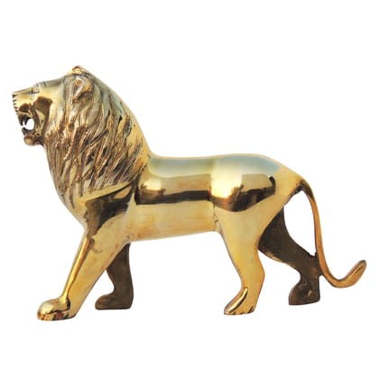 Handmade Brass Lion Decorative Showpiece for Vastu & Interior Decor, Height : 7 Inch (ANMAS193 C) Handmade Brass Lion Decorative Showpiece for Vastu & Interior Decor, Height : 7 Inch (ANMAS193 C)