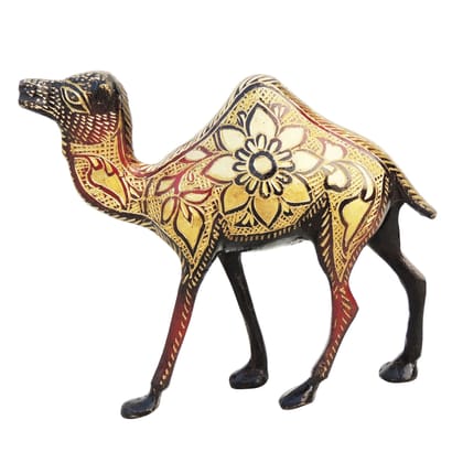 Handmade Brass Camel Showpiece Statue for Traditional Home Decoration, Height : 5.1 Inch (ANMAS142 E) Handmade Brass Camel Showpiece Statue for Traditional Home Decoration, Height : 5.1 Inch (ANMAS142 E)