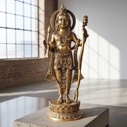 Brass Showpiece Ramlala God Idol Statue (BSMAS1738 F)