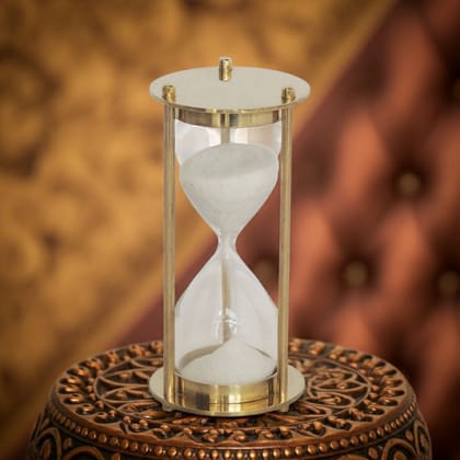 Sand Timer 4 Inch | Vintage Hourglass Table Decor, Height : 3.6 Inch (ZMAS257 A)