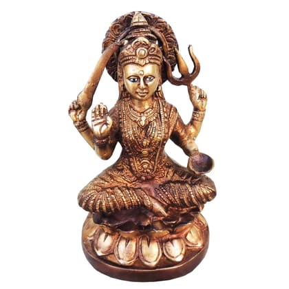 Handcrafted Brass Santoshi Maa Statue for Puja, Vastu & Home Décor, Height : 8.5 Inch (BSMAS923 A)