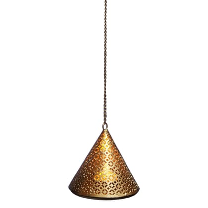 Iron Showpiece Pyramid Candle Holder, Diwali Gift Item (IMAS153 A)