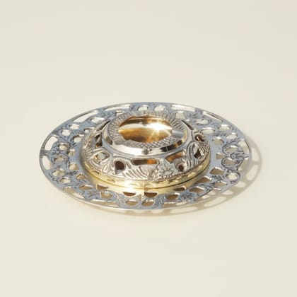 Brass Decorative Ashtray | Hotel & Home Use, Height : 1.1 Inch (ZMAS155 E)