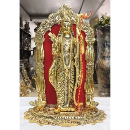 Aluminium Showpiece Maharav Ram Ji, Height : 12.5 Inch (ASMAS485 G)