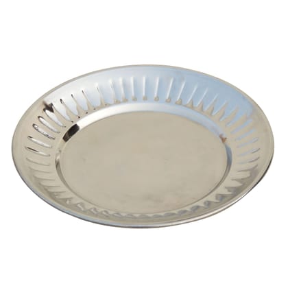 Stainless Steel Dinner Plate Lining Quarter Plate (SMAS081 A)