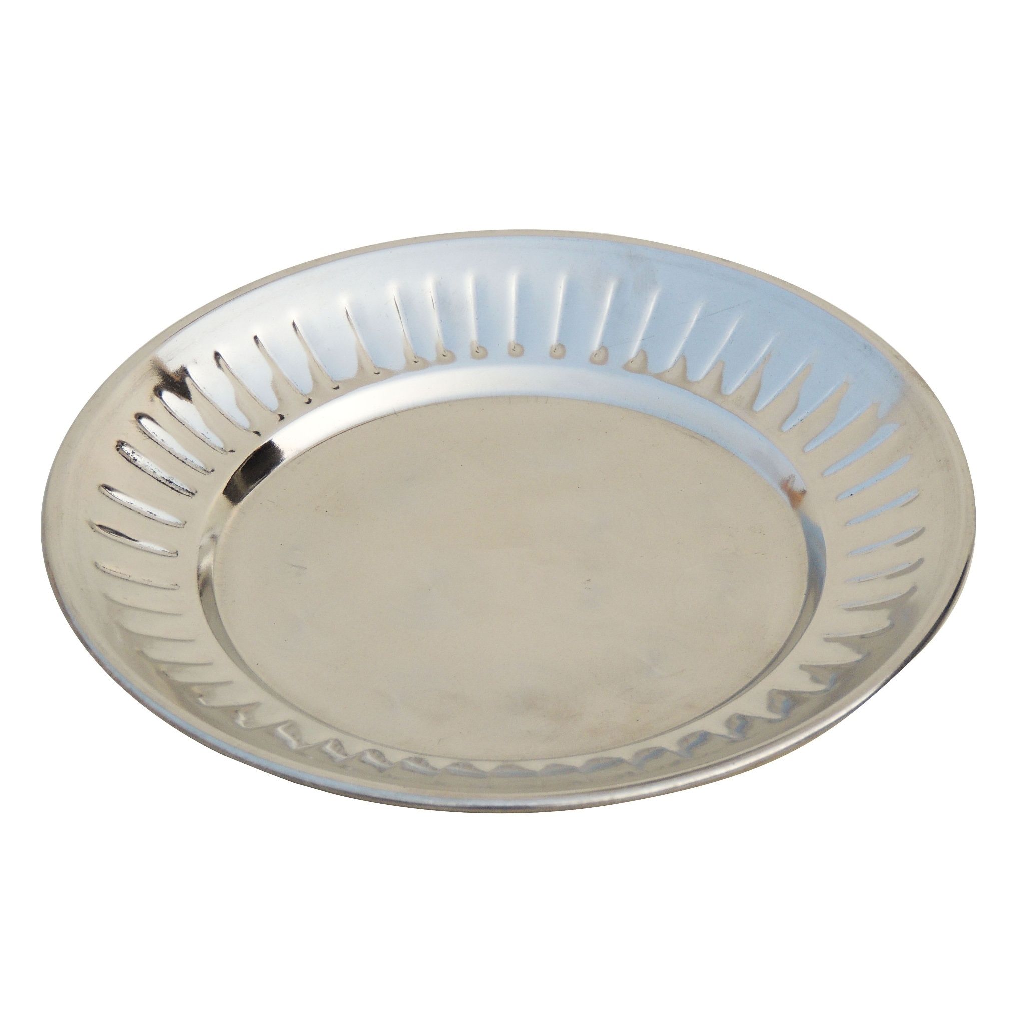 Stainless Steel Dinner Plate Lining Quarter Plate (SMAS081 A)