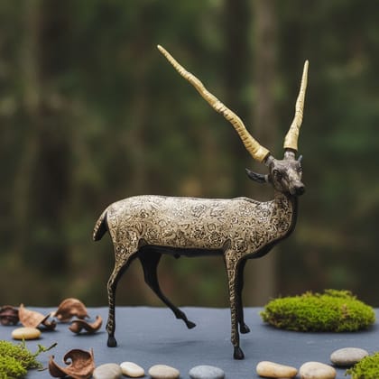 Brass Standing Deer Home Decorative Showpiece Statue for Luxury Interior Decor, Height : 33.5 Inch (ANMAS021 Y) Brass Standing Deer Home Decorative Showpiece Statue for Luxury Interior Decor, Height : 33.5 Inch (ANMAS021 Y)