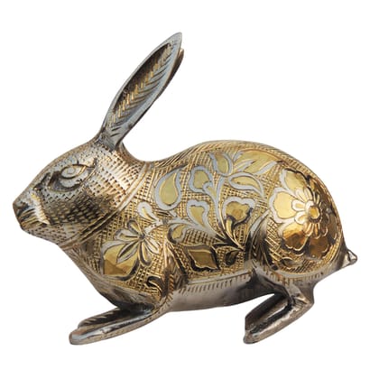 Brass Rabbit Decorative Showpiece Statue for Home & Table Decor, Height : 5.5 Inch (ANMAS146 C) Brass Rabbit Decorative Showpiece Statue for Home & Table Decor, Height : 5.5 Inch (ANMAS146 C)