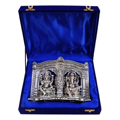Showpiece Aluminium Laxmi Ganesh Darbar (ASMAS027)