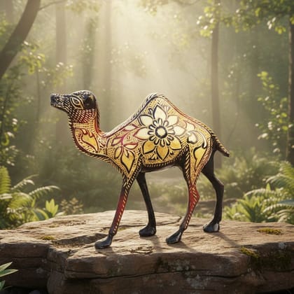 Handmade Brass Camel Showpiece Statue for Traditional Home Decoration, Height : 5.1 Inch (ANMAS142 E) Handmade Brass Camel Showpiece Statue for Traditional Home Decoration, Height : 5.1 Inch (ANMAS142 E)