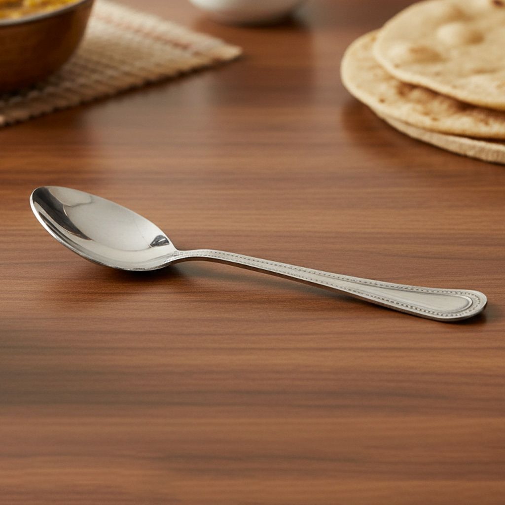 Stainless Steel Dessert Spoon Premium Dining Spoon (SMAS086 C)